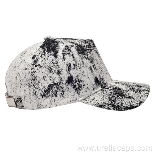 Tie dye fabric sports hat